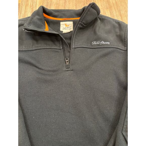 FIELD AND STREAM QUARTER ZIP SWEATER - MENS MEDIUM - Picture 4 of 11